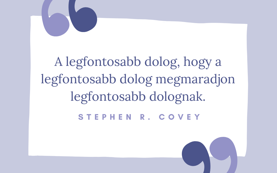 A legfontosabb dolog